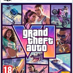 Carátula de Grand Theft Auto VI para PlayStation 5 con escenas de Vice City